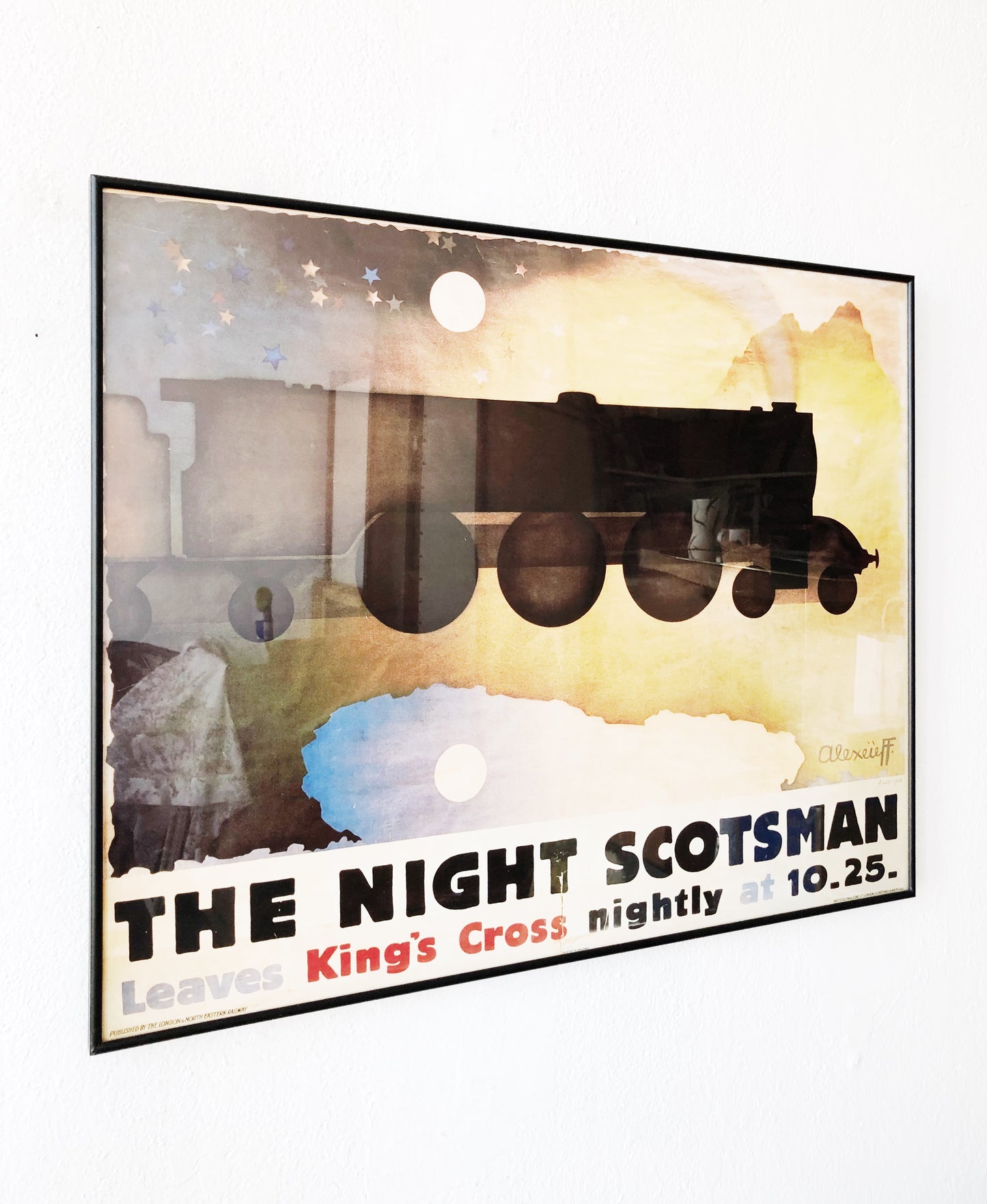 Vintage Night Scotsman Poster