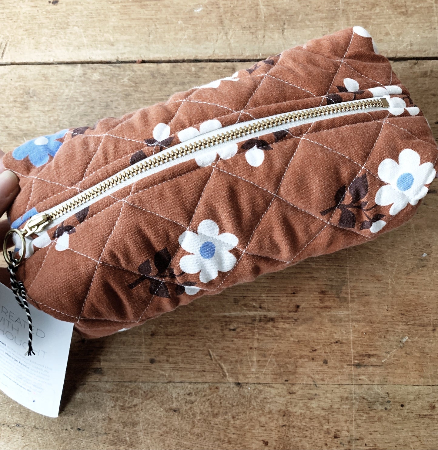 New Vita Vass Quilted Zip Pouch