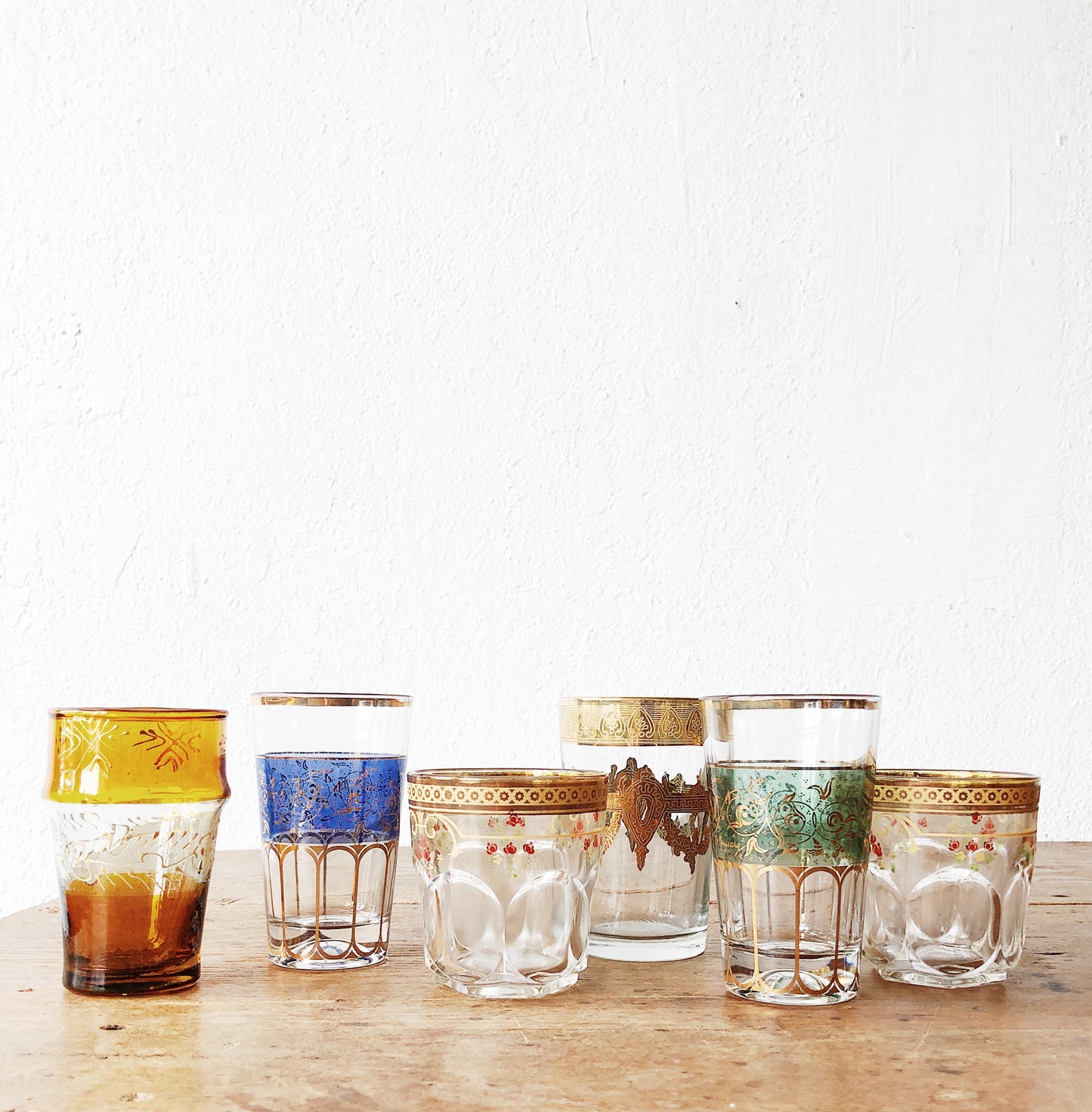 Vintage Parisian Handpainted Glasses