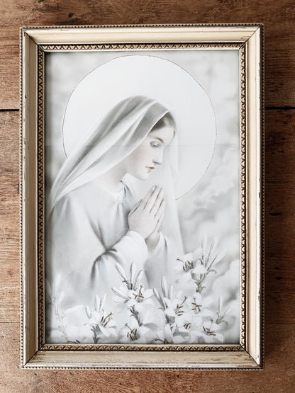 Antique Framed Mary Magdalene Litho