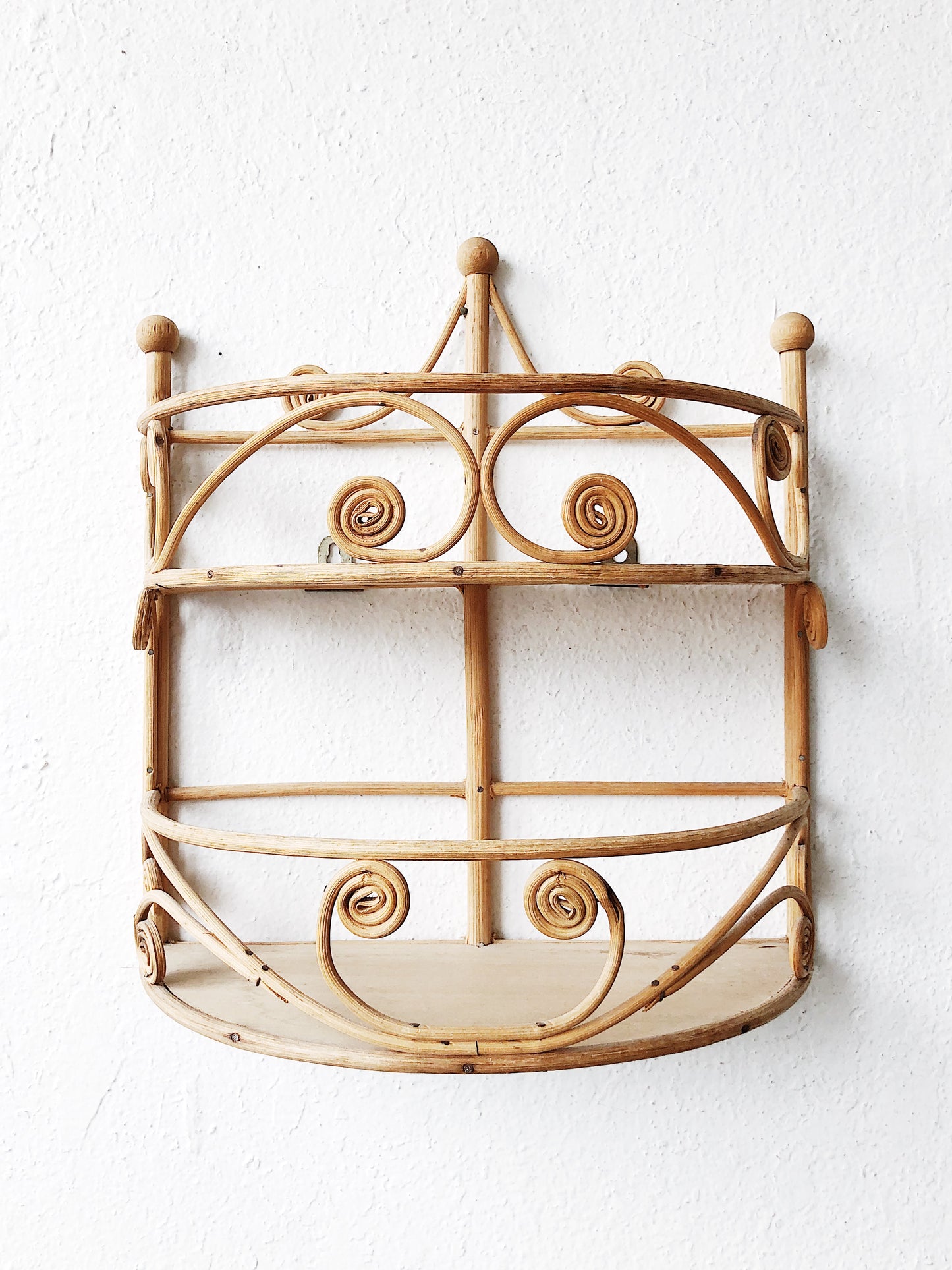 Vintage Rattan Shelf