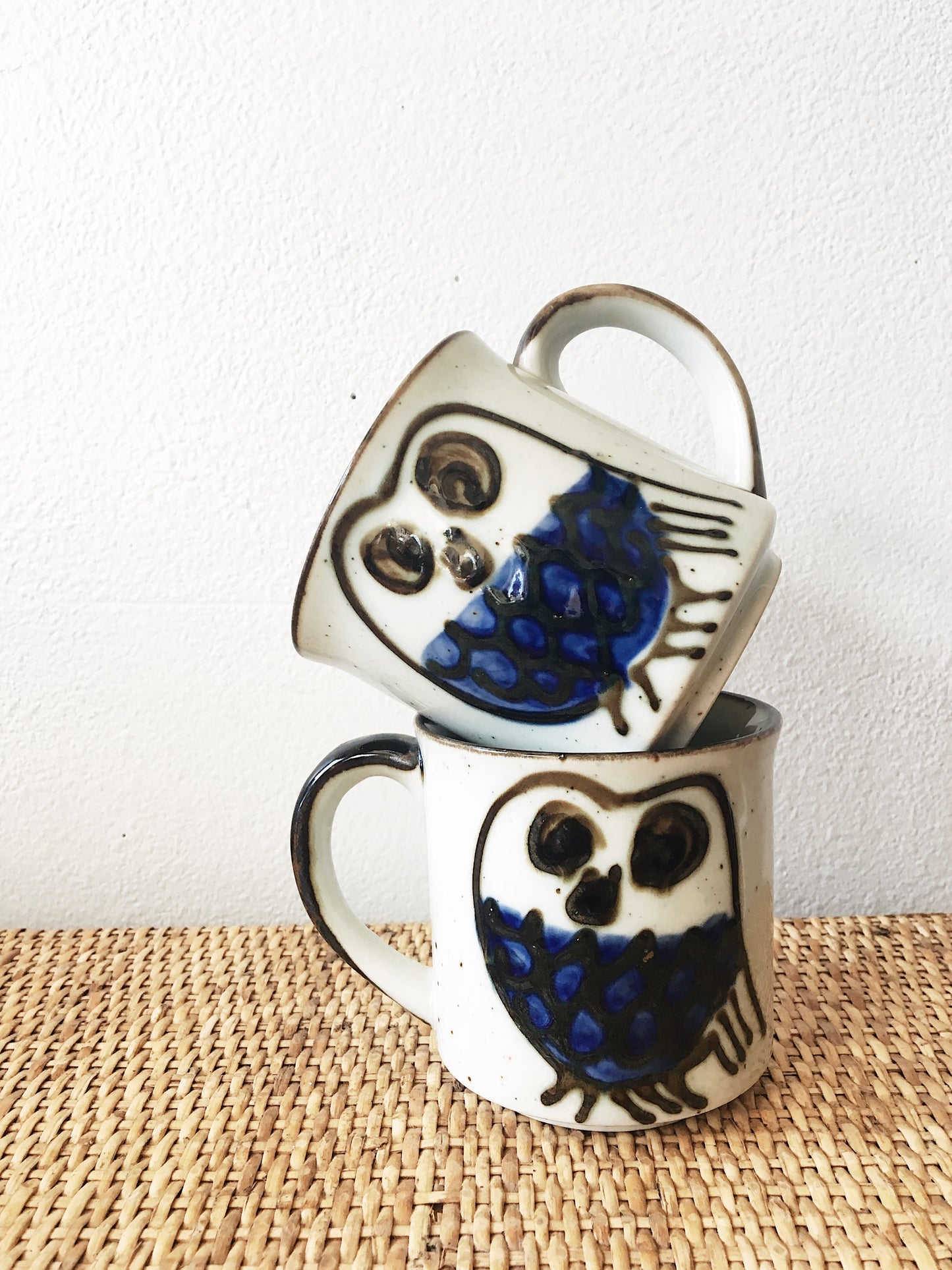 Vintage Japanese Owl Mugs