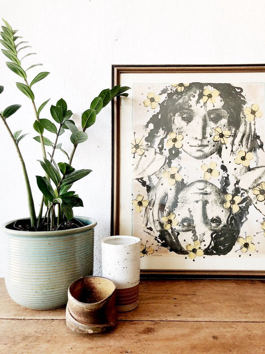 Vintage Original 1970s Numbered Lithograph