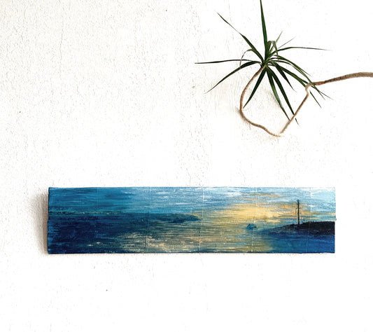 Landscape Oil Painting on Canvas and Wood