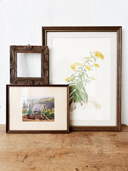 1930’s Framed Dream Cottage Litho