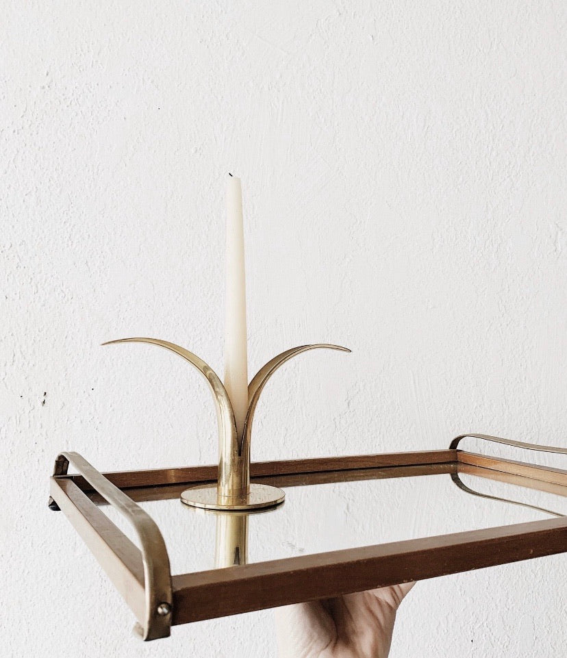 Vintage Brass Candle Holder