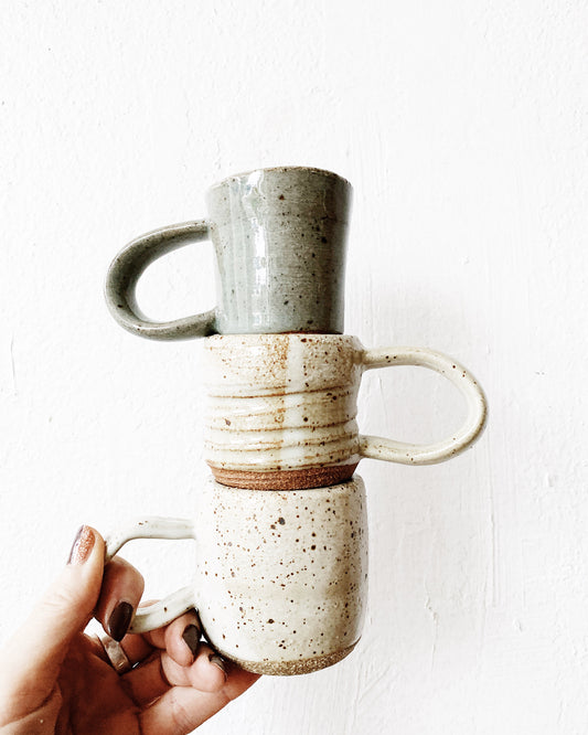 Trio of Handmade Espresso Mugs