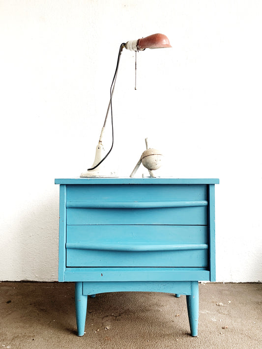 Mid Century Painted Wood Nightstand