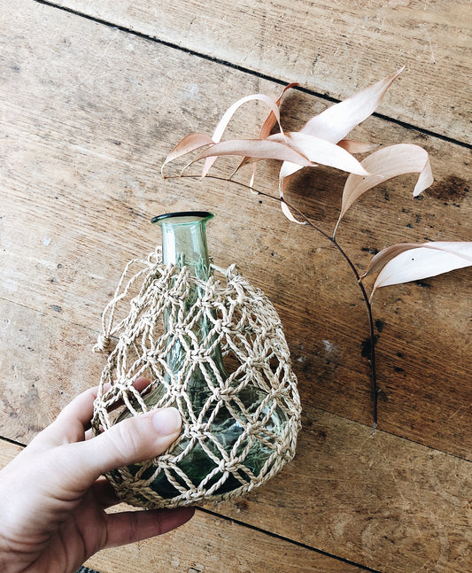 Vintage Netted Wall Vase