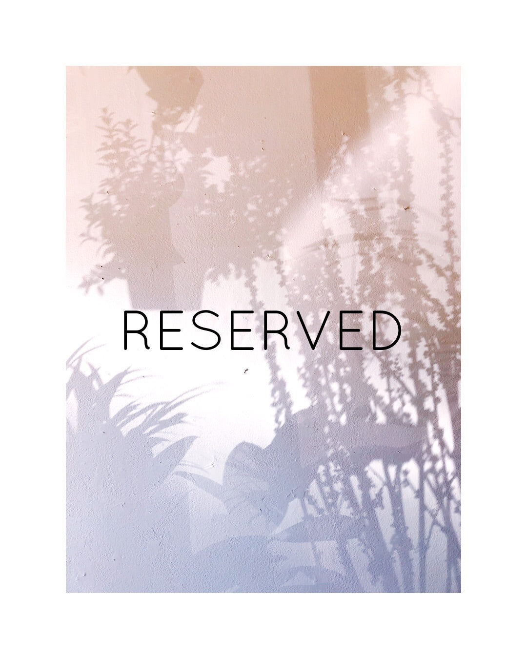 RESERVED FOR VICTORIA R