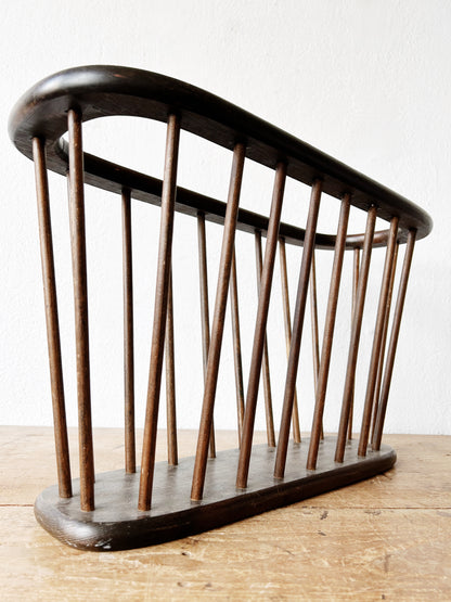 Mid Century Wood Spindle Rack