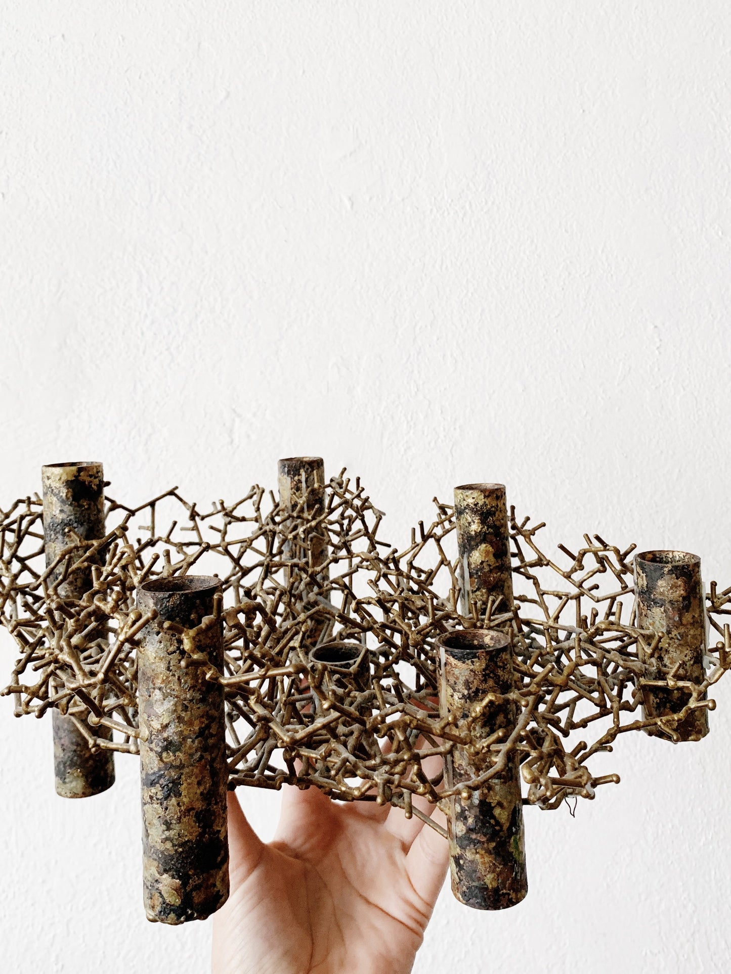 Mid Century Brutalist Candelabra