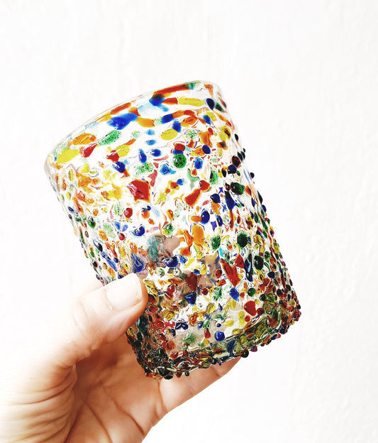 Pair Rainbow Confetti Glasses