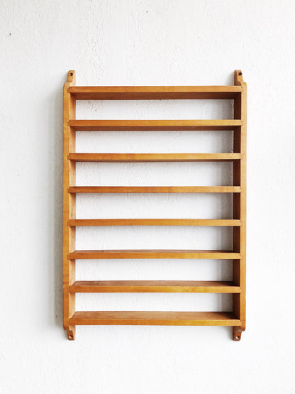 Vintage Wood Apothecary Shelf