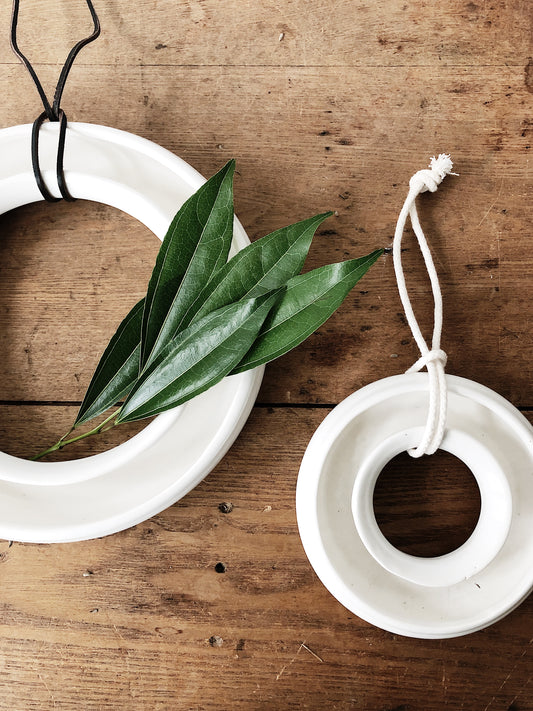 Vintage Circular Ceramic Planter