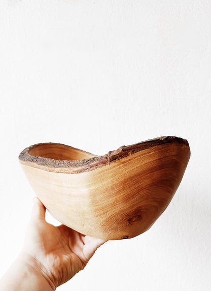 Hand Carved Live Edge Bowl