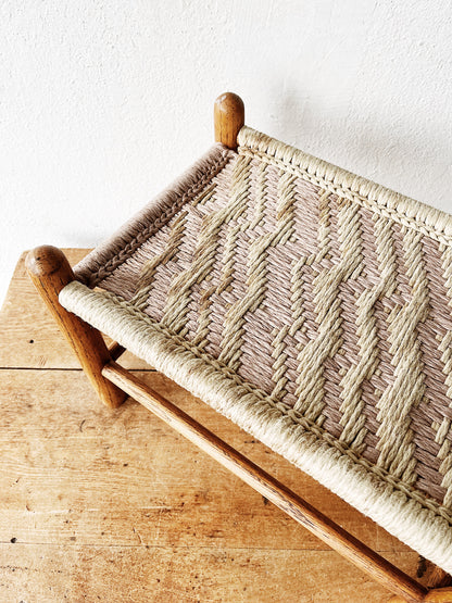 Vintage Woven Stool