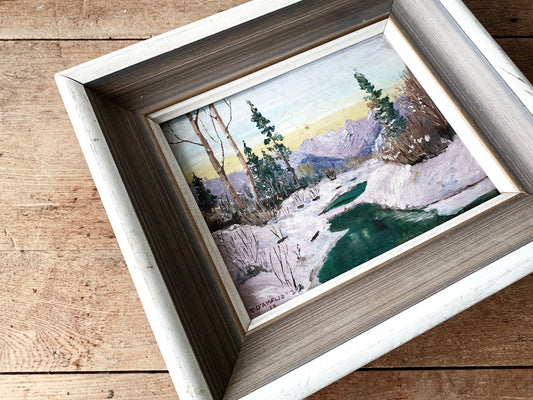 Vintage Framed Oil Landscape
