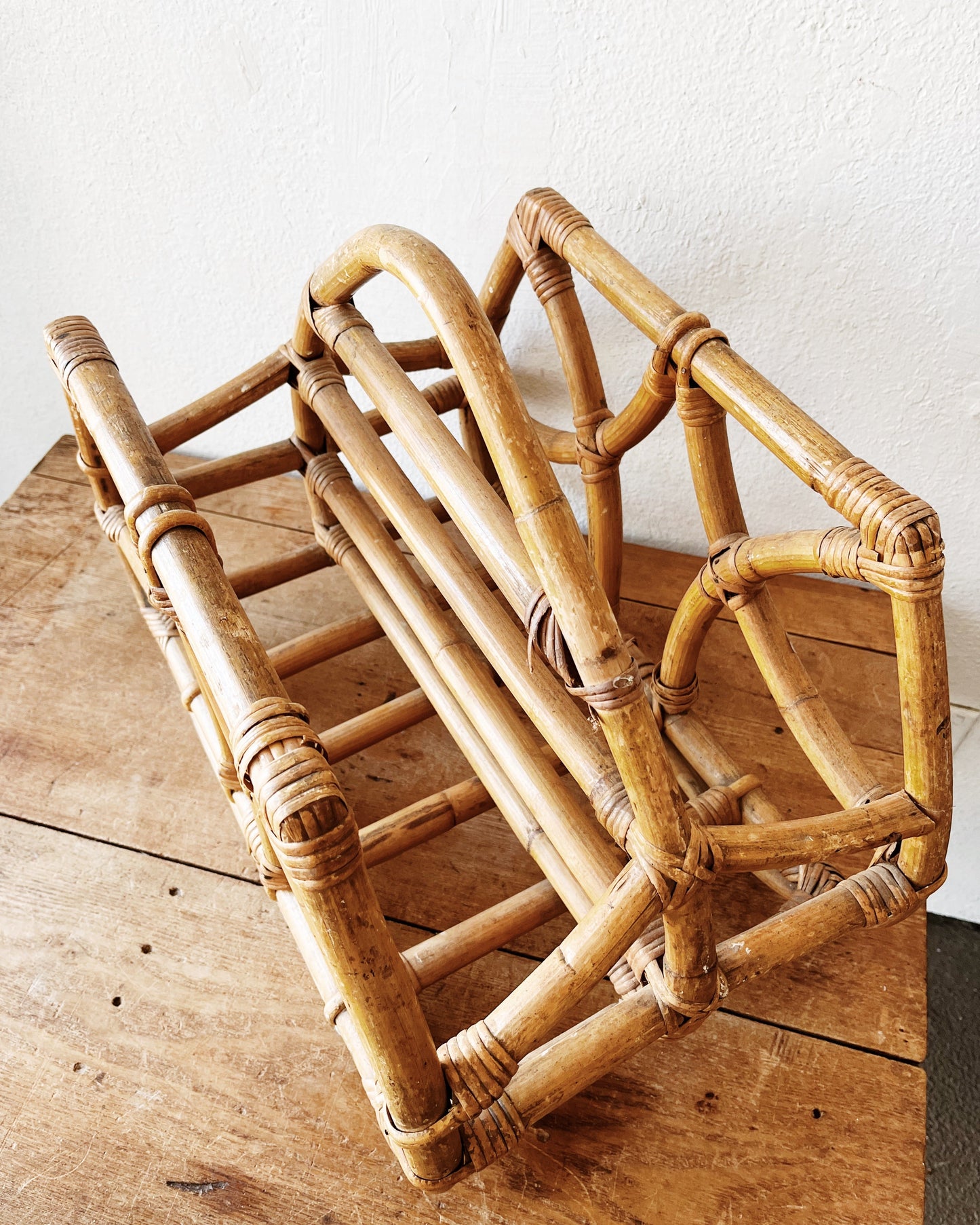 Chunky Bamboo Record Rack