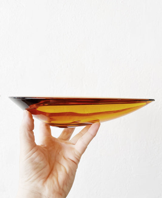 Modernist Blown Glass Dish