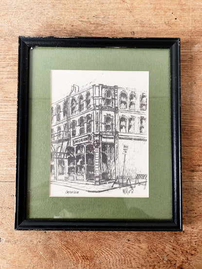 1970 M.H. Lovett Portland Architecture Sketches