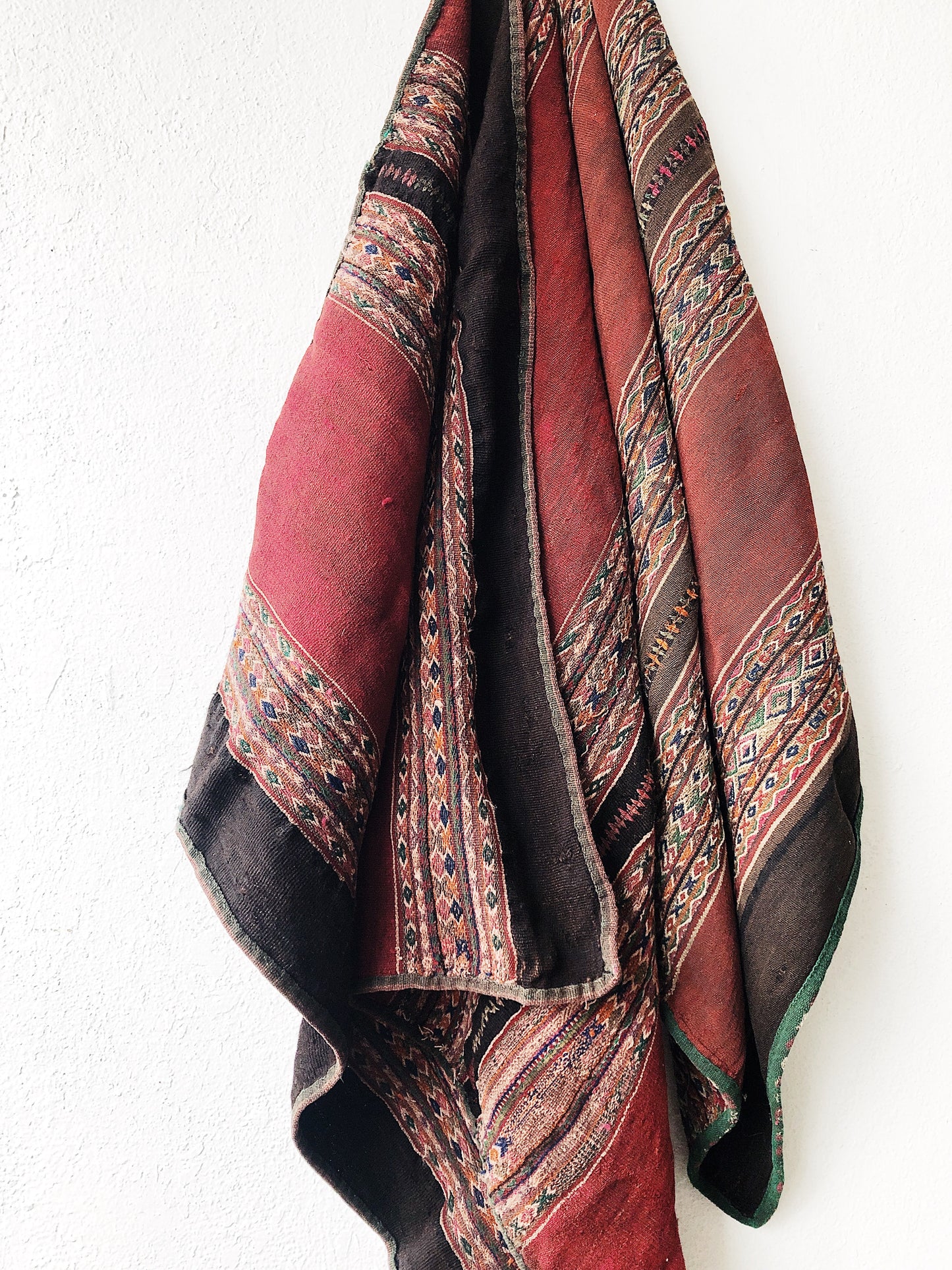 Vintage Handwoven Wool and Linen textile