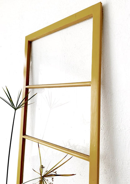 Vintage Wood Framed Paned Window