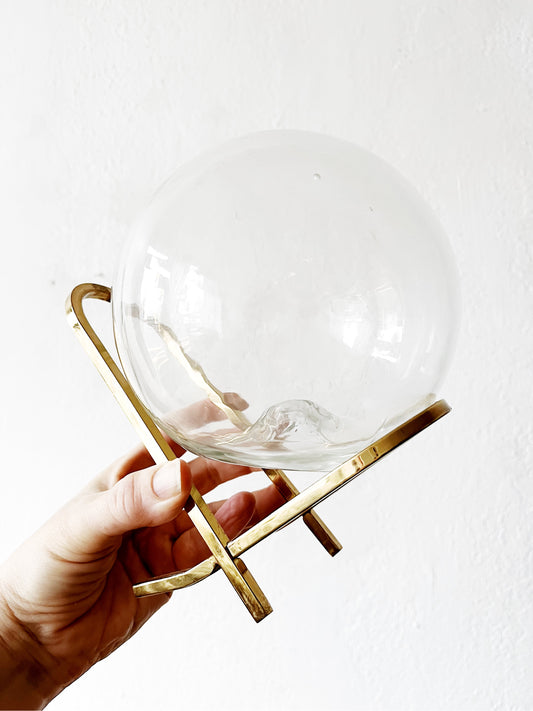 Glass and Brass Sculpture