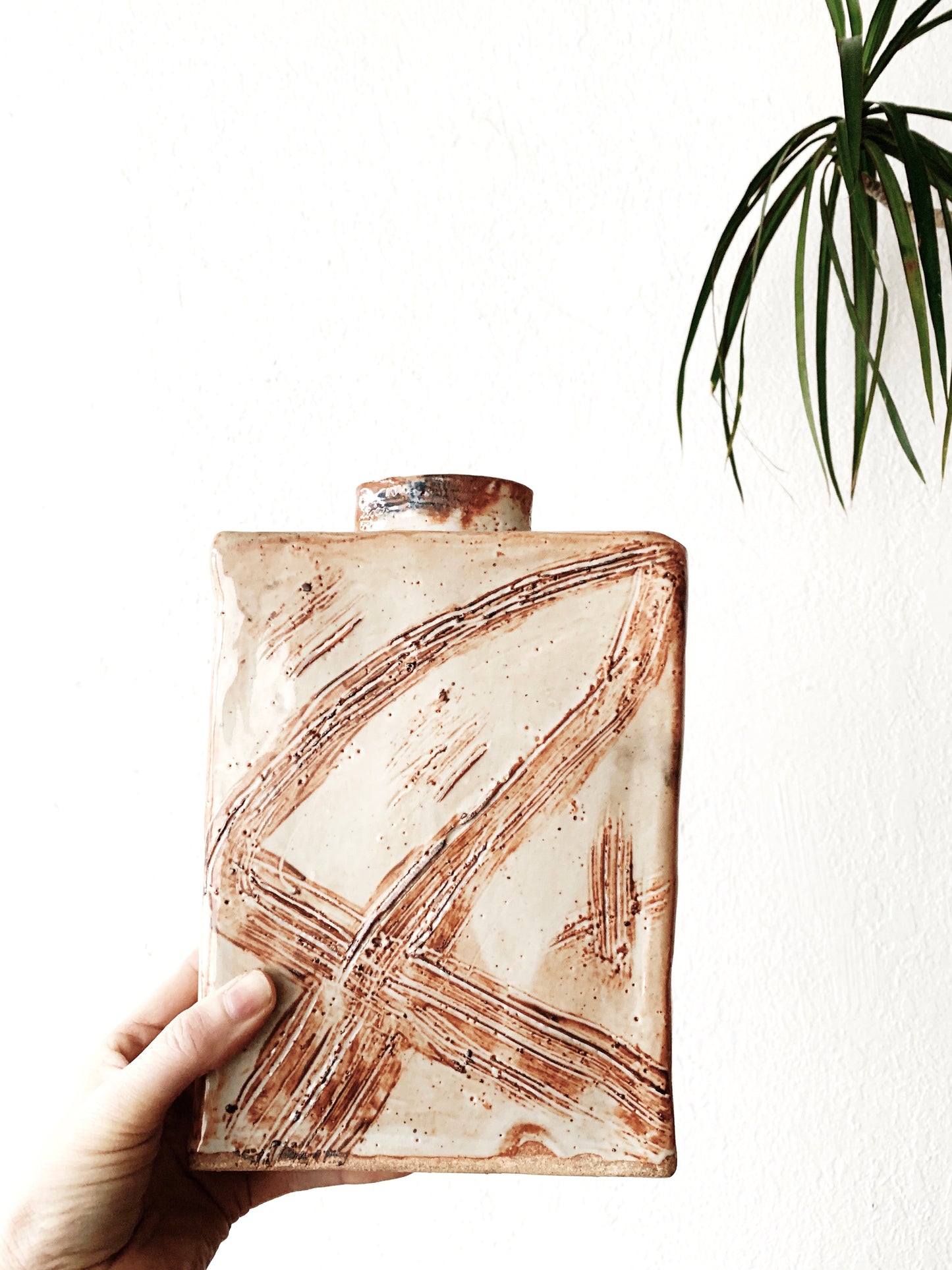 Vintage Handmade Art Pottery Vase