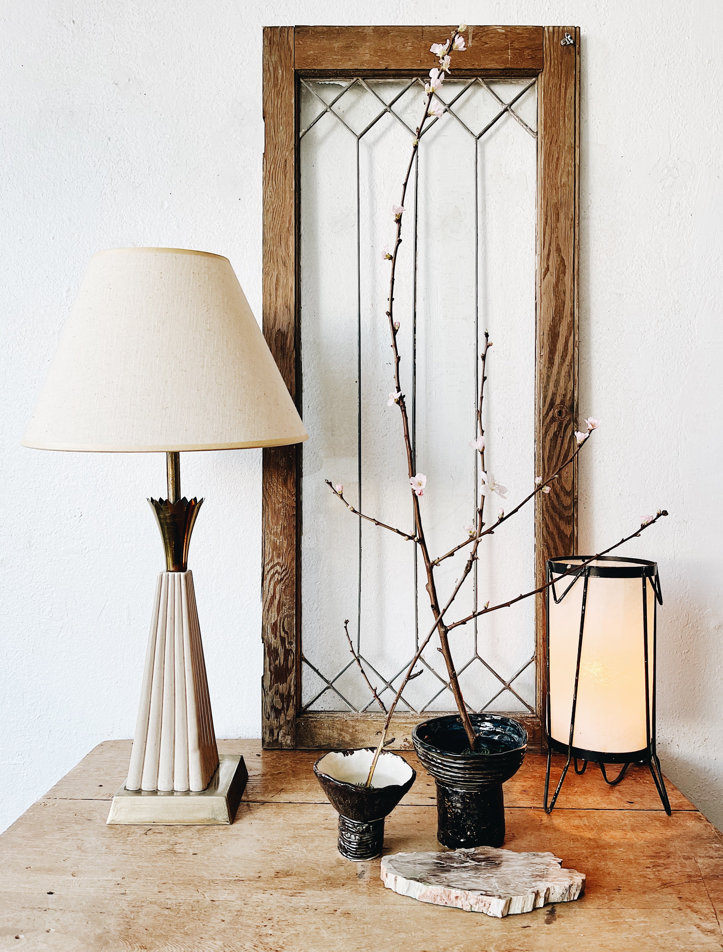 Mid Century Ceramic Lamp - Thumbnail 4