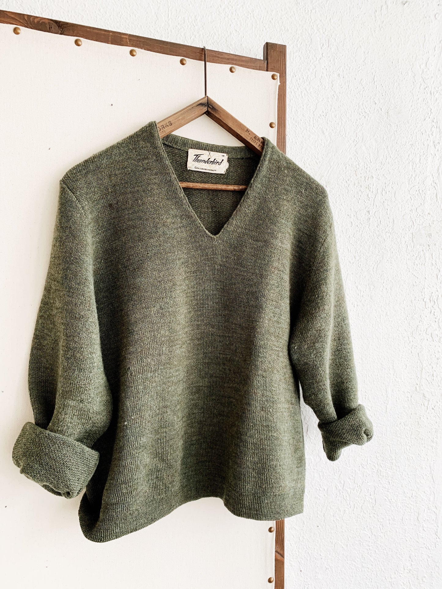 Vintage Columbia Knit Thunderbird Sweater