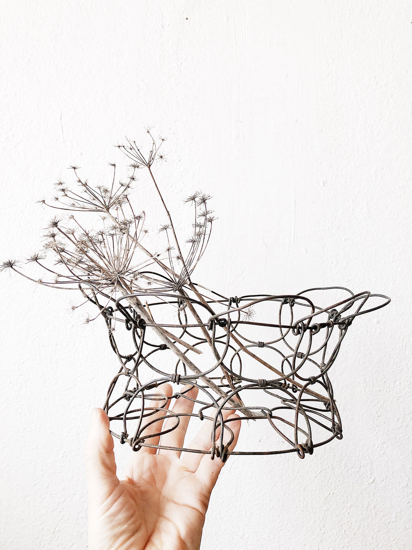 Antique Wire Egg Basket