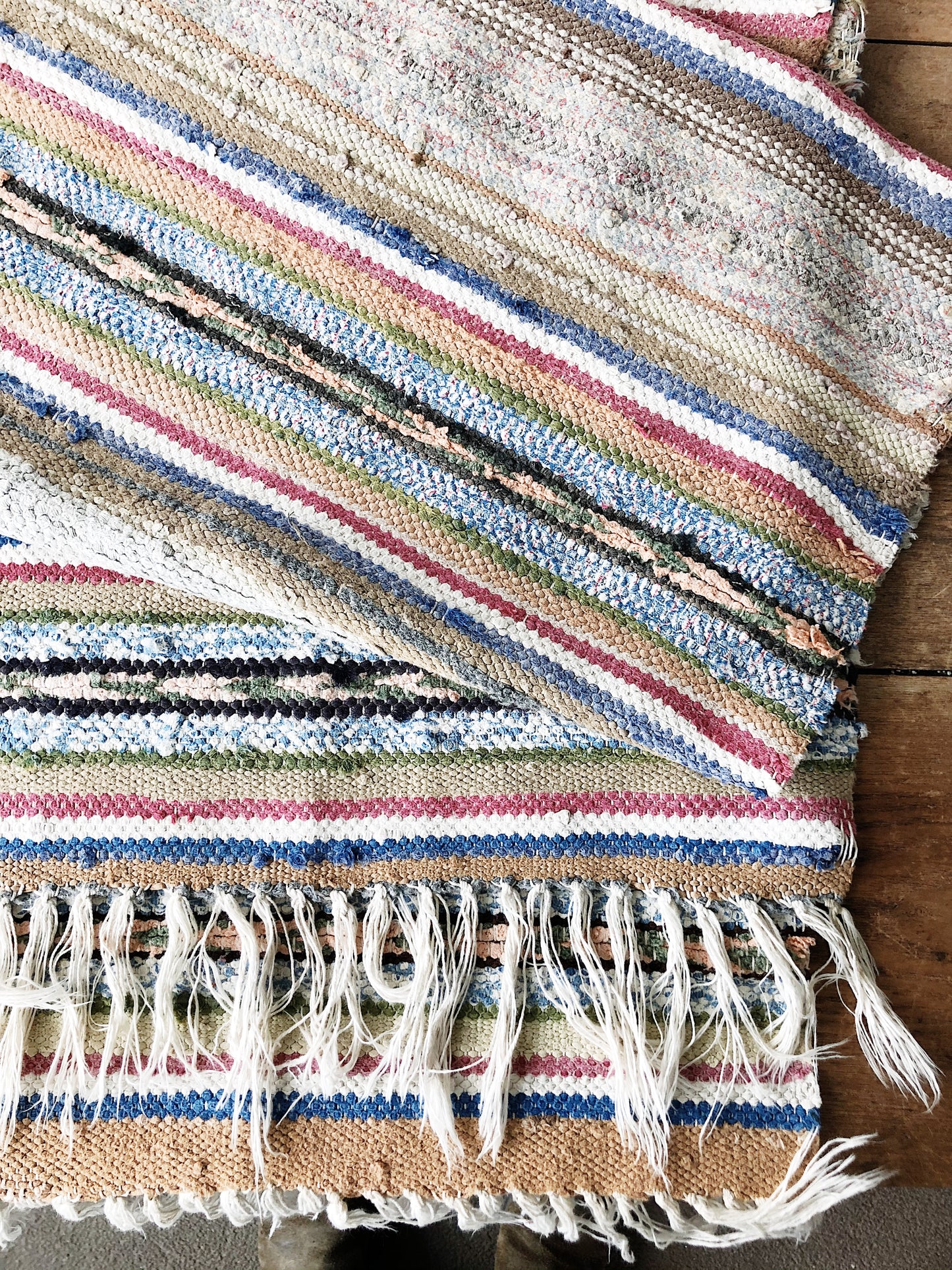 Vintage Rag Rug Runner