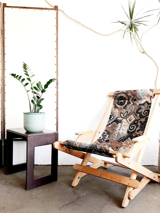 Vintage Carpet Bag Rocker