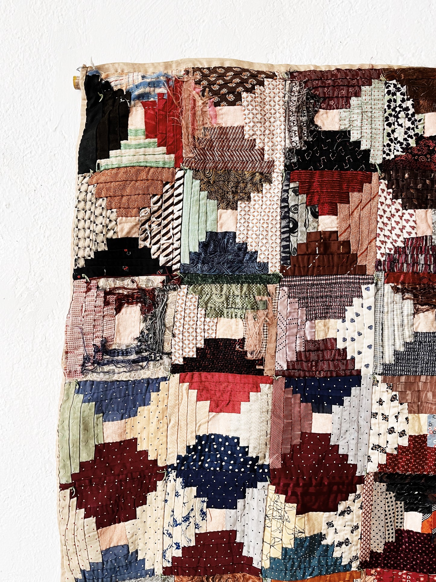 Antique Silk Quilt Hanging