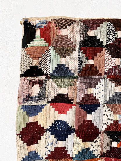 Antique Silk Quilt Hanging