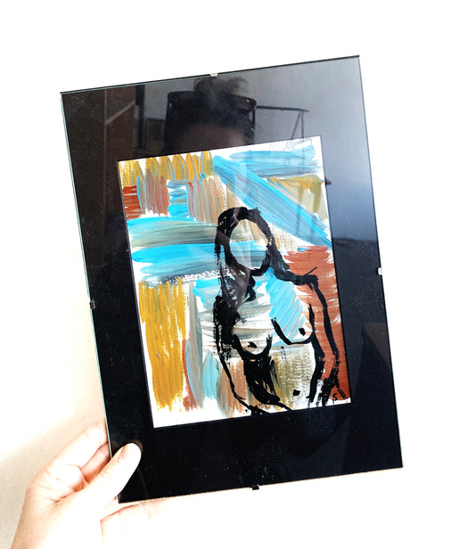 Original Framed Nude Painting