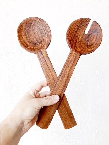 Vintage Wood Platter and Servers