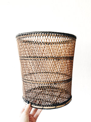 Vintage Open Weave Basket