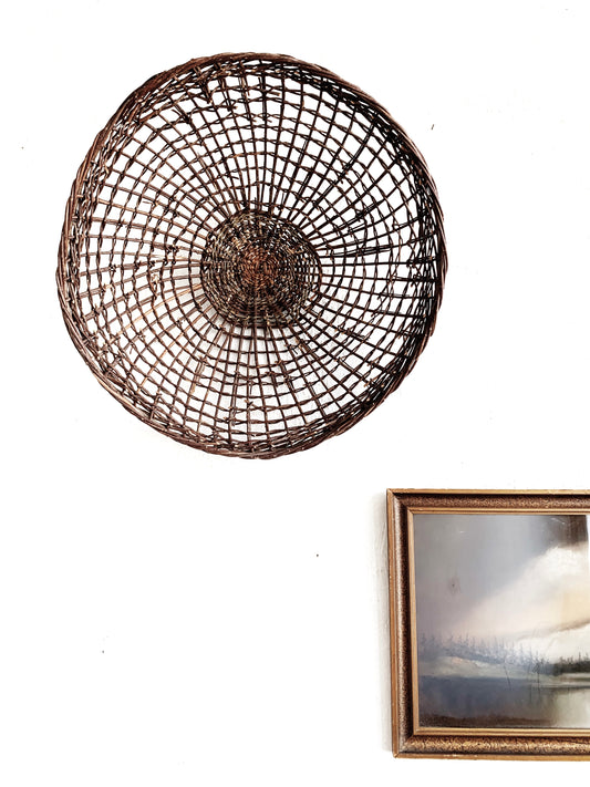 Handmade Sculptural Twig Basket