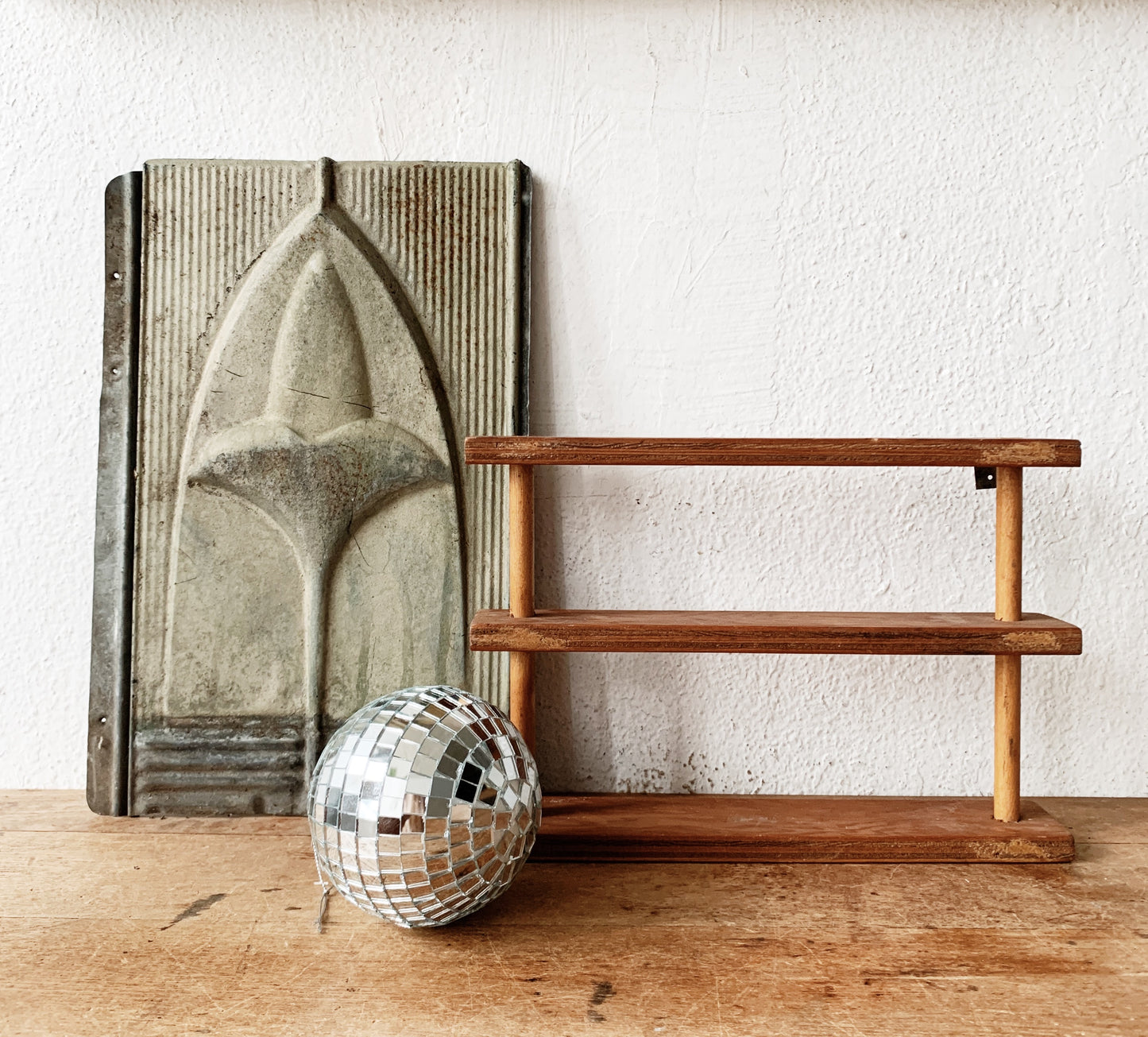 Vintage Pressed Tin Salvage Piece