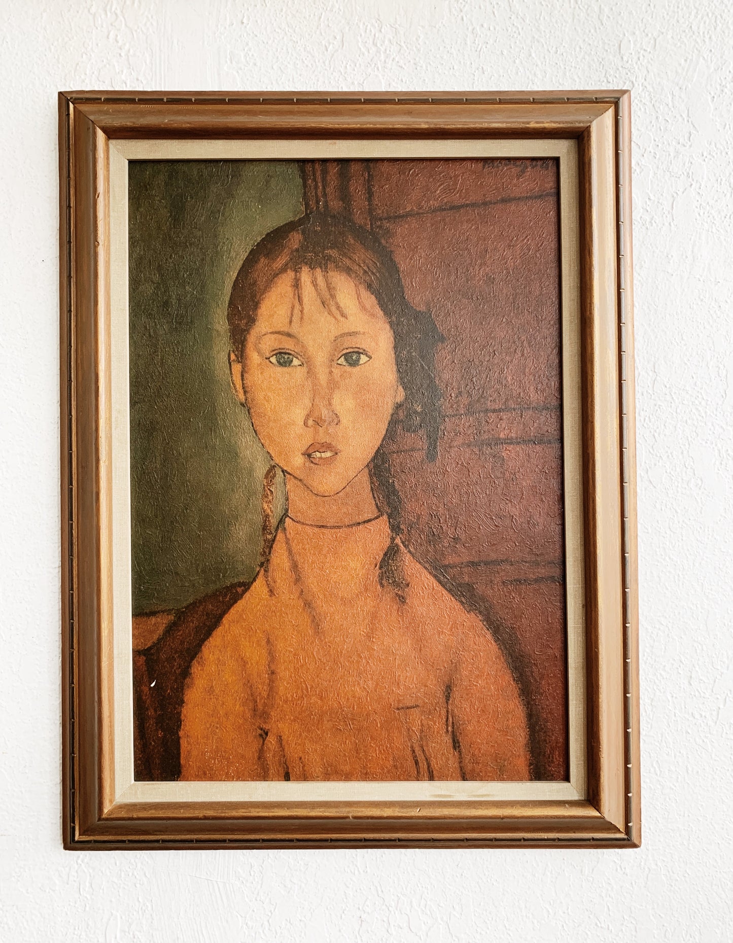 Vintage Framed Modigliani Canvas Print