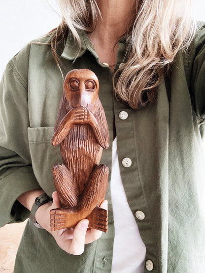 Vintage Hand Crafted Wood Animal