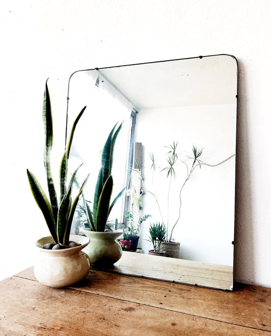 Vintage Industrial Mirror