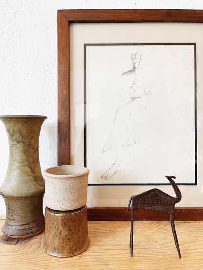 Vintage Brutalist Camel