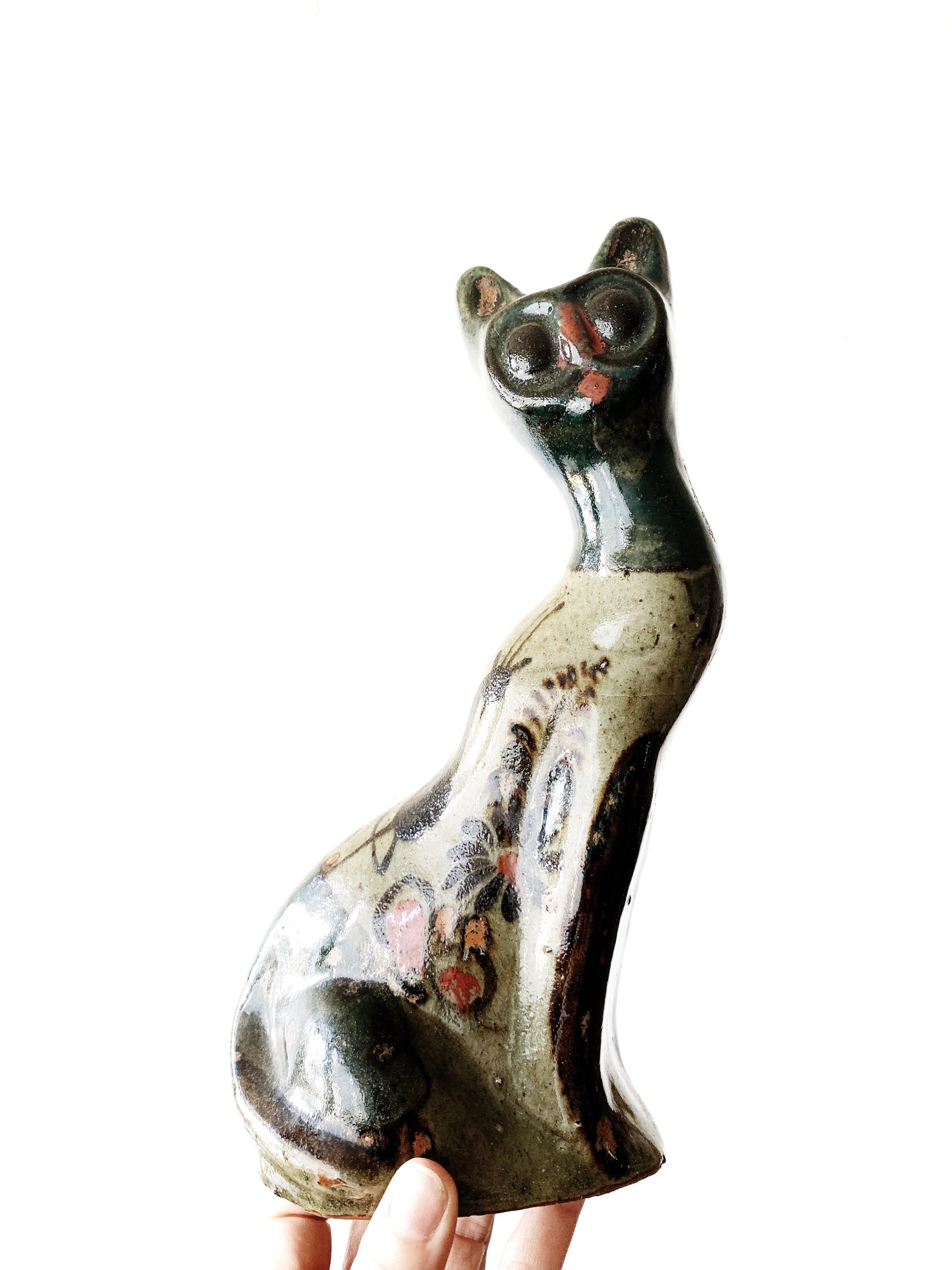 Vintage Tonala Pottery Cat