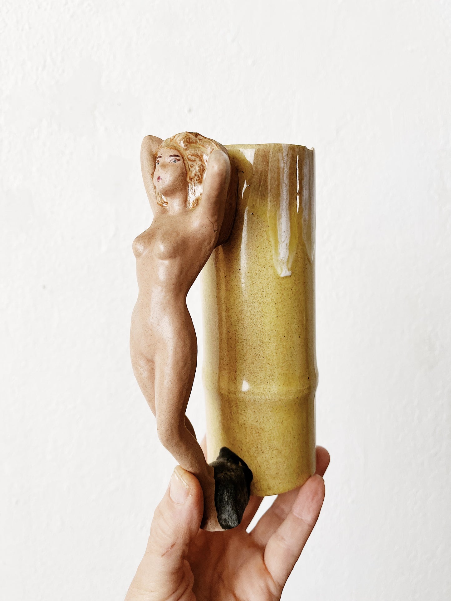 Vintage Tiki Cup Vase