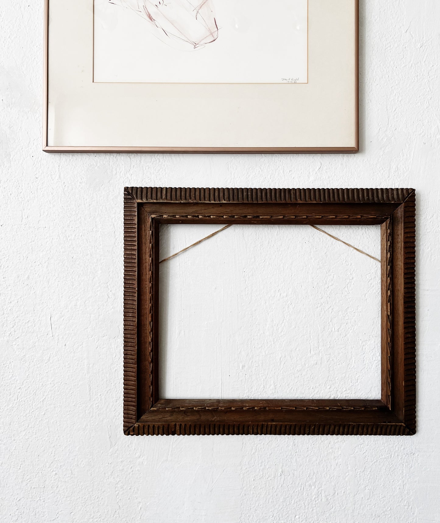 Antique Carved Wood Frame
