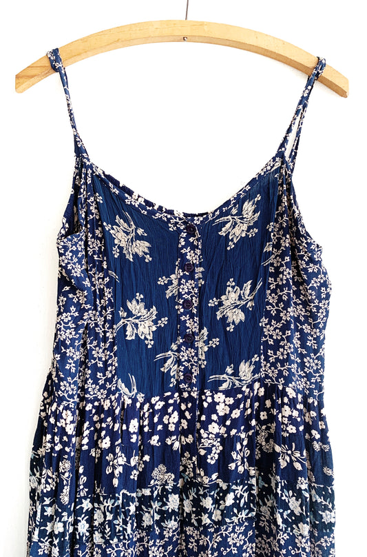 Vintage Rayon Floral Summer Dress