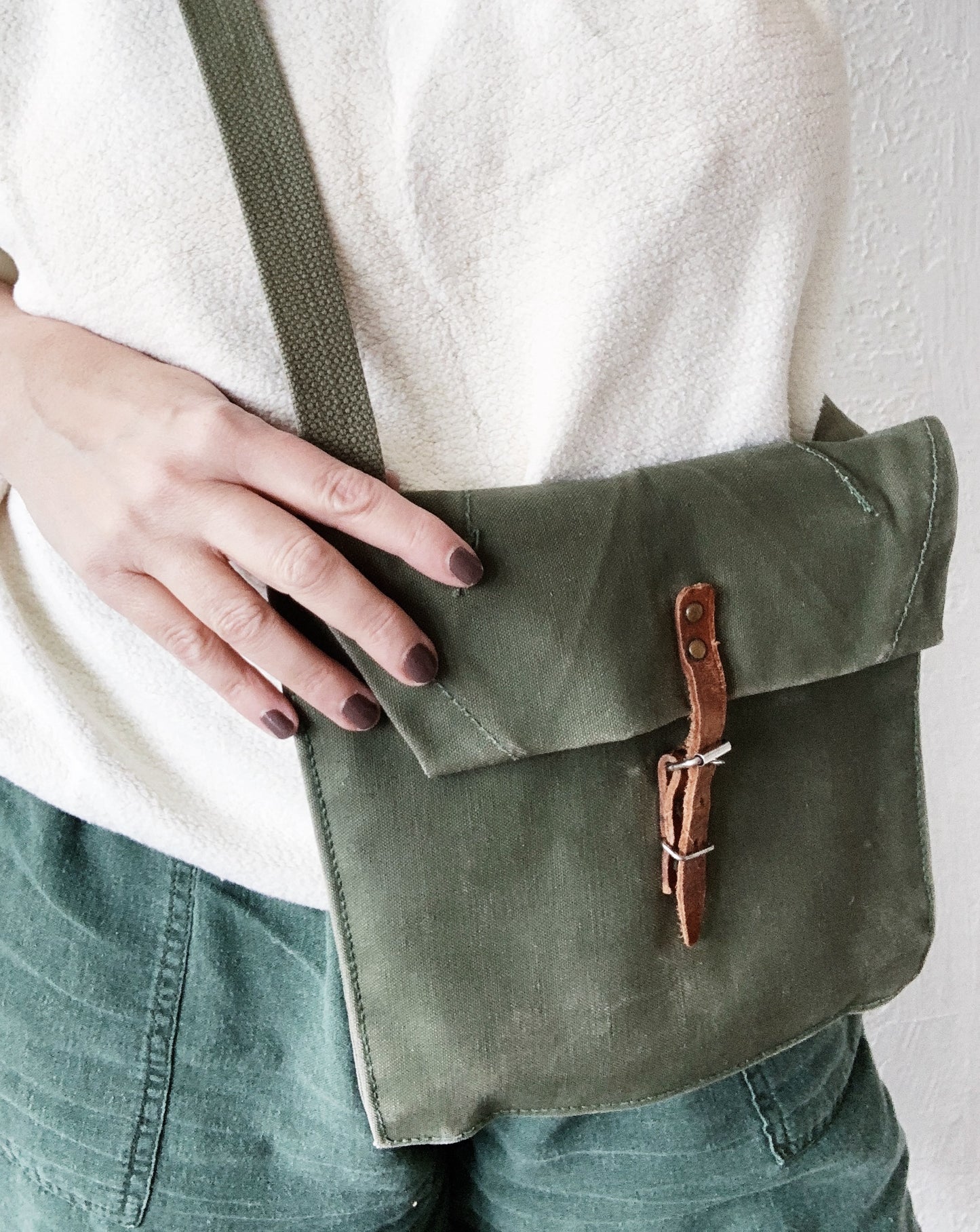 Vintage Canvas Military Bag